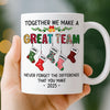 Custom Mug - Personalized Christmas Birthday Gifts For Coworker, Work Bestie - Stay Positive To Work Hard