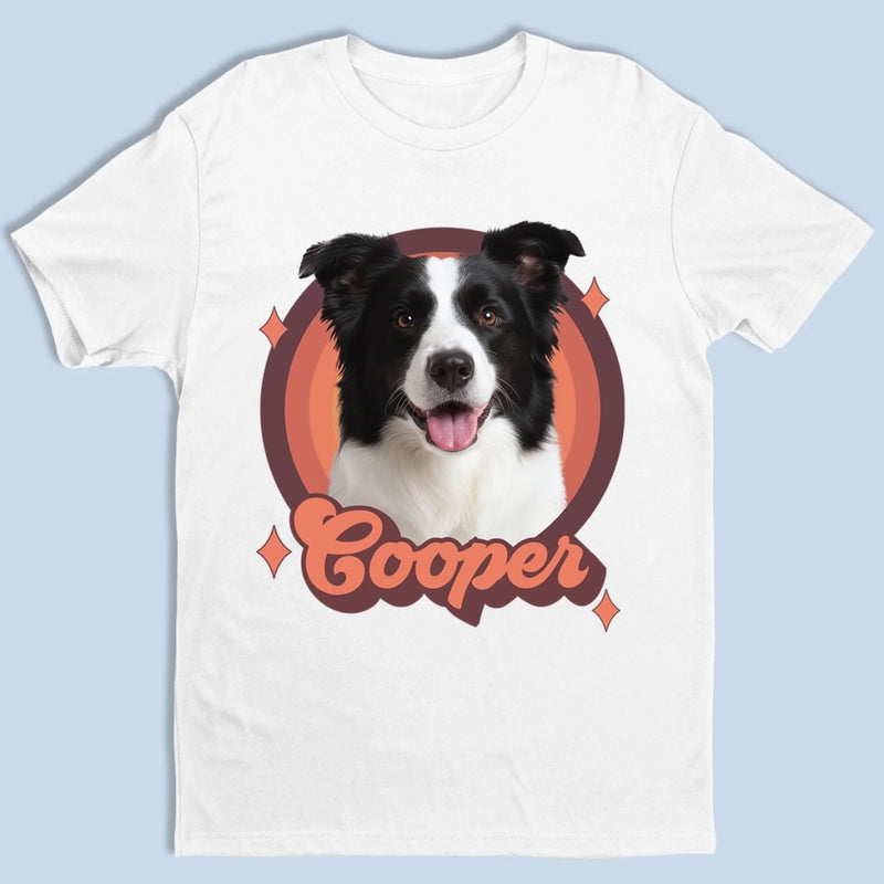 Custom Photo Unisex T-shirt, Premium T-shirt, Hoodie - Personalized Birthday Gifts For Dog Cat Lovers, Dog Dad And Mom, Cat Owners - Retro Pup Energy