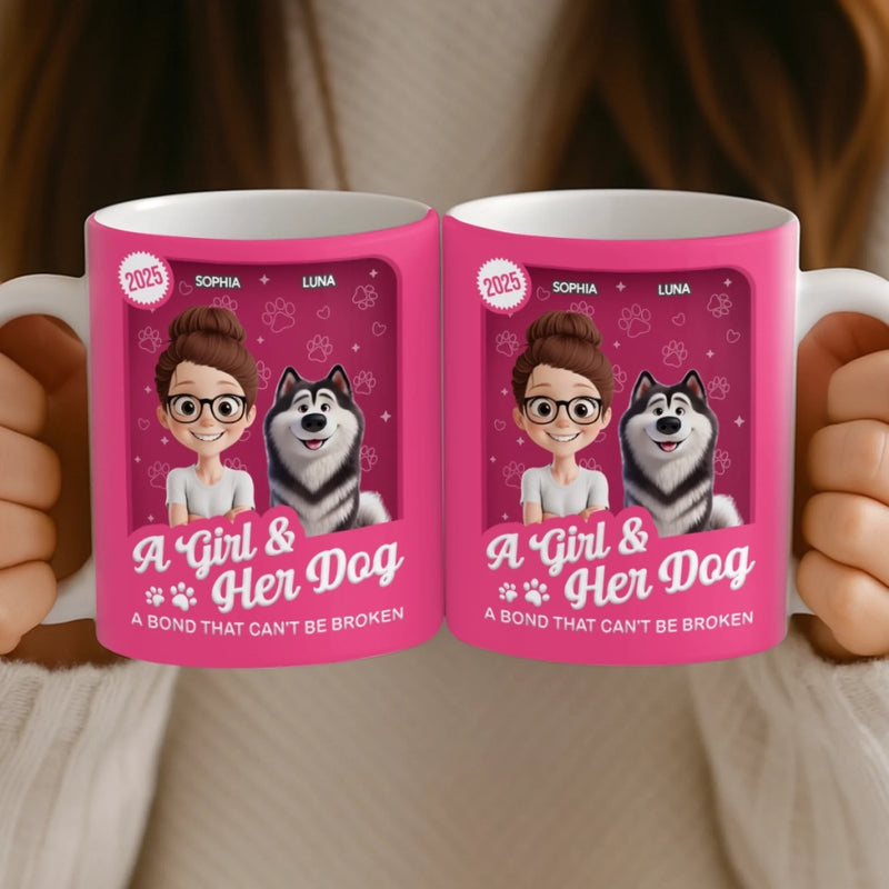 Custom Mug - Personalized Birthday Gifts For Dog Lovers, Dog Dad And Mom - Forever My Little Buddy