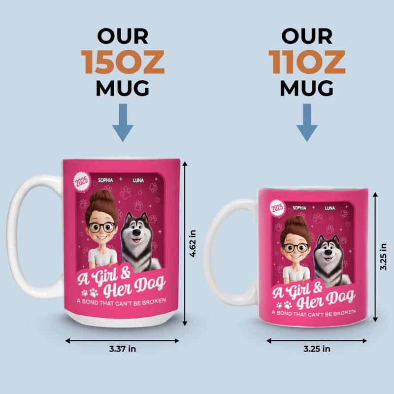 Custom Mug - Personalized Birthday Gifts For Dog Lovers, Dog Dad And Mom - Forever My Little Buddy