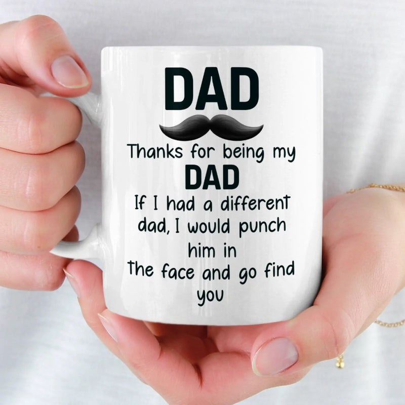 Custom Mug - Personalized Birthday Gifts For Mom, Dad, Daughter, Son - Handle With Love