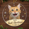 Custom Photo Pawsitively Grateful For The Joy My Pet Brings This Christmas - Dog & Cat Personalized Custom Ornament - Acrylic Custom Shaped - Christmas Gift For Pet Owners, Pet Lovers