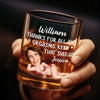 Custom Photo Whiskey Glass - Personalized Anniversary Wedding Gifts For Husband And Wife, Him And Her - Better Together Every Single Day