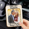 Custom Photo Car Visor Clip - Personalized Anniversary Wedding Gifts For Husband And Wife, Him And Her - I Need You Here With Me