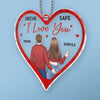 Custom Acrylic Car Ornament - Personalized Anniversary Wedding Gifts For Husband And Wife, Him And Her - Still Falling For You Daily