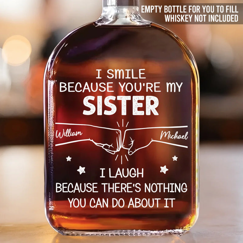 Custom Whiskey Bottle - Personalized Birthday Gifts For Mom, Dad, Brother, Sister, Best Friends - Best Brother Ever Cheers