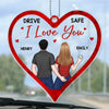 Custom Acrylic Car Ornament - Personalized Anniversary Wedding Gifts For Husband And Wife, Him And Her - Still Falling For You Daily