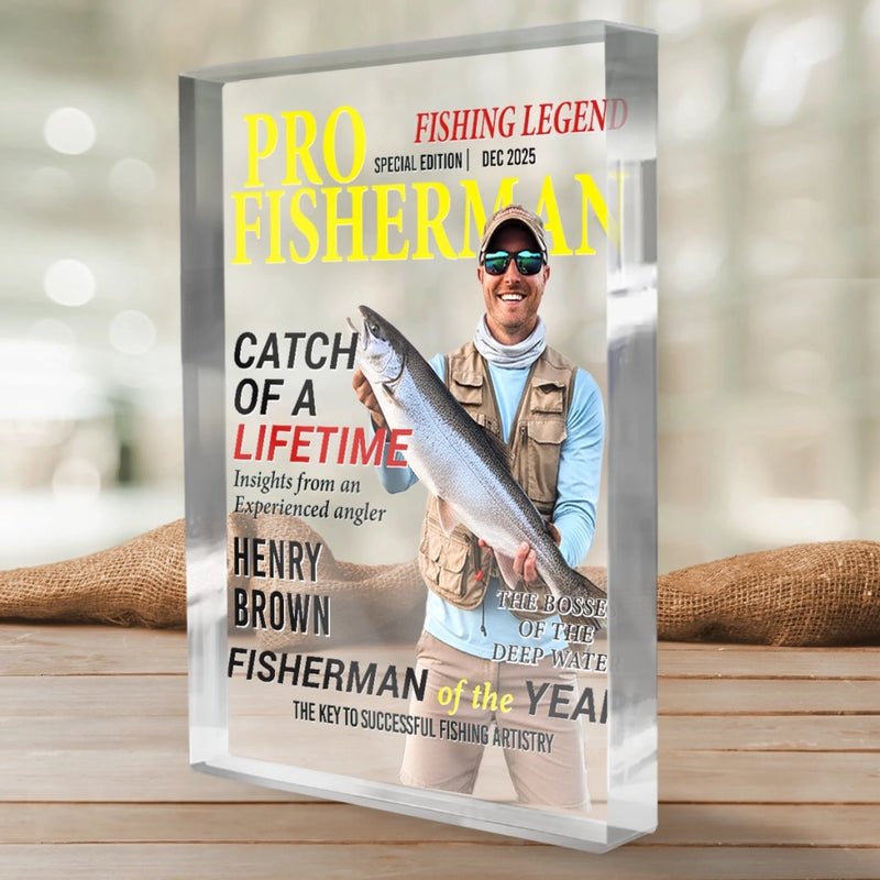 Custom Rectangle Shaped Acrylic Plaque - Personalized Birthday Gifts For Fisherman - Reely Good At This