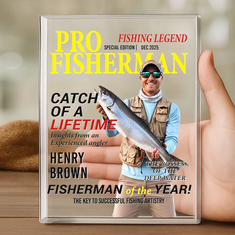 Custom Rectangle Shaped Acrylic Plaque - Personalized Birthday Gifts For Fisherman - Reely Good At This