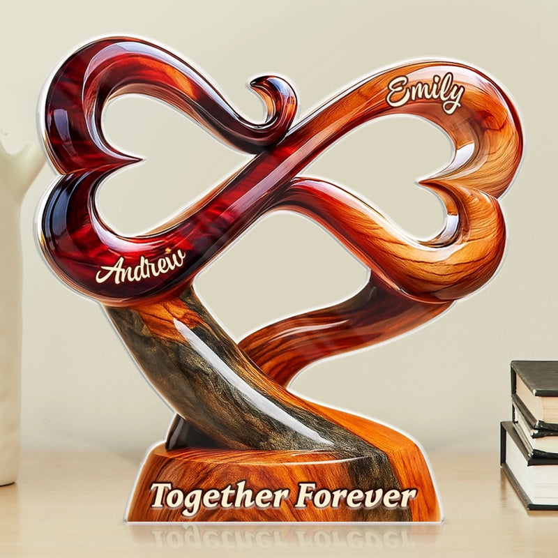 Custom Acrylic Plaque - Personalized Anniversary Wedding Gifts For Husband And Wife, Him And Her - Our Love Stays Steady Strong