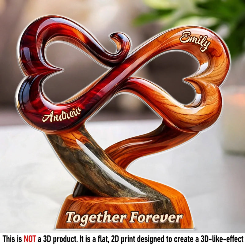 Custom Acrylic Plaque - Personalized Anniversary Wedding Gifts For Husband And Wife, Him And Her - Our Love Stays Steady Strong