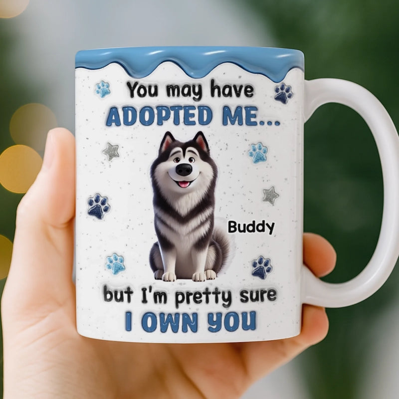 Custom Mug - Personalized Birthday Gifts For Dog Lovers, Dog Dad And Mom - My Therapist Has A Fur Coat