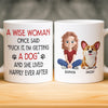Custom Mug - Personalized Birthday Gifts For Dog Lovers, Dog Dad And Mom - My Heart Has Four Paws