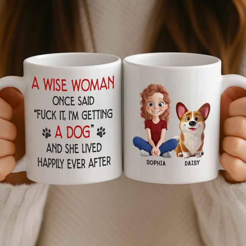 Custom Mug - Personalized Birthday Gifts For Dog Lovers, Dog Dad And Mom - My Heart Has Four Paws