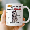 Custom Mug - Personalized Birthday Gifts For Dog Lovers, Dog Dad And Mom - Love Comes On Four Paws