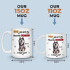 Custom Mug - Personalized Birthday Gifts For Dog Lovers, Dog Dad And Mom - Love Comes On Four Paws