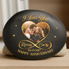 Custom Photo Printed Rock - Personalized Anniversary Wedding Gifts For Husband And Wife, Him And Her - Together For A Lifetime