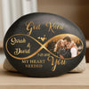 Custom Photo Printed Rock - Personalized Anniversary Wedding Gifts For Husband And Wife, Him And Her - Love Without End Forever