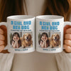 Custom Photo Mug - Personalized Christmas Birthday Gifts For Dog Cat Lovers, Dog Dad And Mom, Cat Owners - Little Girl, Big Love