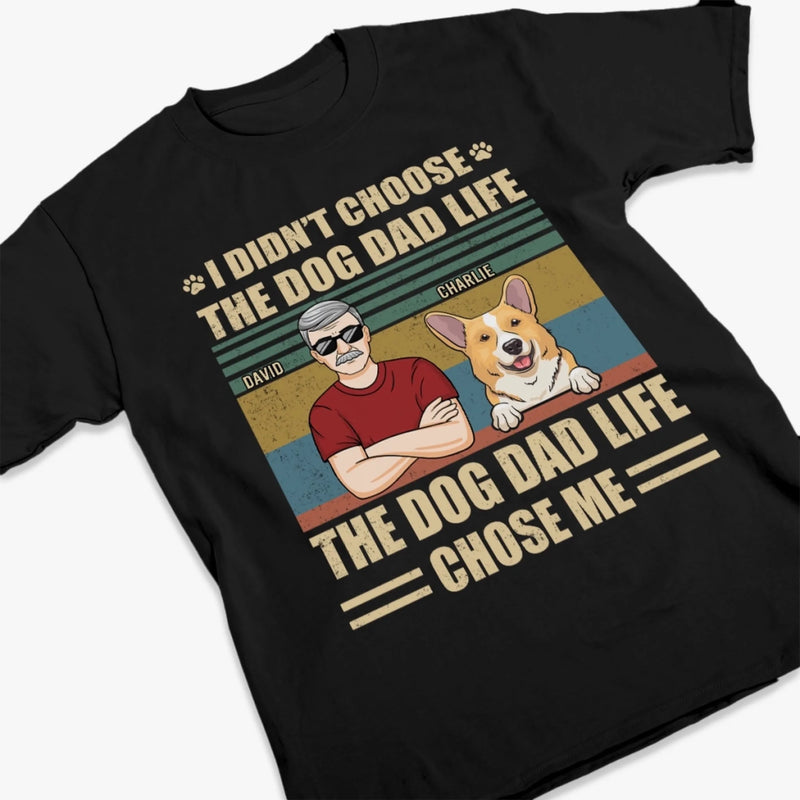 Custom Unisex T-shirt, Premium T-shirt, Hoodie - Personalized Birthday Gifts For Dog Lovers, Dog Dad And Mom - Just A Man And His Mischief Team