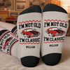 Custom Crew Socks - Personalized Birthday Gifts For Father, Best Friends, Husband - Vintage But Savage