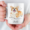 Custom Photo Mug - Personalized Christmas Birthday Gifts For Dog Cat Lovers, Dog Dad And Mom, Cat Owners - Dog Hair Is My Glitter
