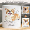 Custom Photo Mug - Personalized Christmas Birthday Gifts For Dog Cat Lovers, Dog Dad And Mom, Cat Owners - Dog Hair Is My Glitter