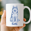 Custom Photo Mug - Personalized Christmas Birthday Gifts For Dog Cat Lovers, Dog Dad And Mom, Cat Owners - Love Begins With A Wet Nose