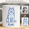 Custom Photo Mug - Personalized Christmas Birthday Gifts For Dog Cat Lovers, Dog Dad And Mom, Cat Owners - Love Begins With A Wet Nose