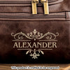 Custom Engraved Leather Toiletry Bag - Personalized Birthday Gifts For Dad, Brother, Grandpa, Husband - Crafted For A Good Man