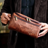 Custom Engraved Leather Toiletry Bag - Personalized Birthday Gifts For Dad, Brother, Grandpa, Husband - Crafted For A Good Man