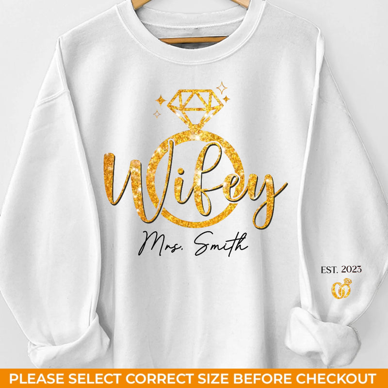 You Are My Person - Couple Personalized Custom Unisex Sweatshirt With Design On Sleeve - Gift For Husband Wife, Anniversary