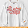 Friends Until The End - Bestie Personalized Custom Unisex Sweatshirt With Design On Sleeve - Gift For Best Friends, BFF, Sisters