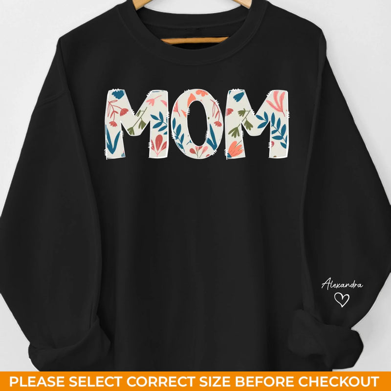 Custom Name Mama Gifts for Mom - Personalized Sweater