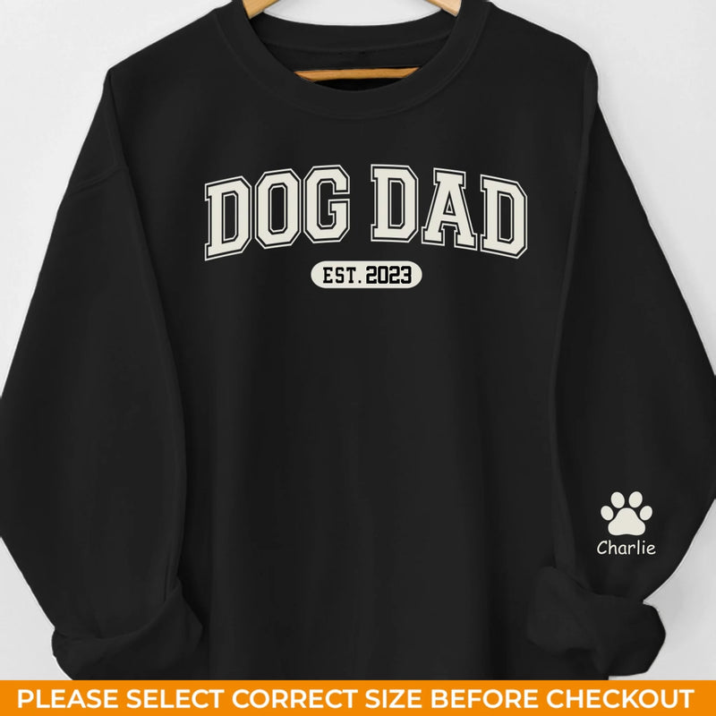 Custom Name Dog Dad Gifts for Men - Personalized Sweater