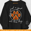 Her Heart Is With Her Furry Friends - Dog & Cat Personalized Custom Unisex Sweatshirt With Design On Sleeve - Gift For Pet Owners, Pet Lovers
