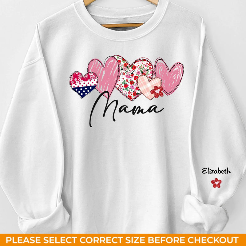 Moms Make Everything Better - Family Personalized Custom Unisex Sweatshirt With Design On Sleeve - Gift For Mom, Grandma