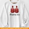 Christmas Crew - Family Personalized Custom Unisex Sweatshirt With Design On Sleeve - Christmas Gift For Family Members