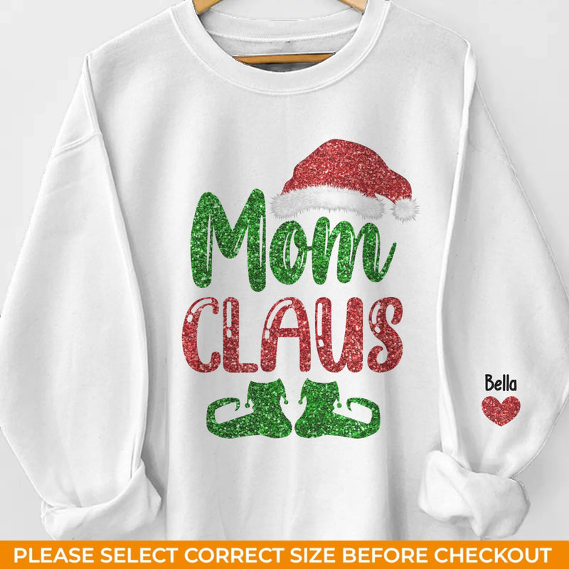 Mom, You Are My Sunshine - Family Personalized Custom Unisex Sweatshirt With Design On Sleeve - Christmas Gift For Mom, Grandma