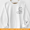 Custom Unisex Sweatshirt, Hoodie With Design On Sleeve -  Personalized Christmas Birthday Gifts For Cat Lovers, Cat Mom And Dad - Home Smells Like Cat Fur
