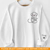 Custom Unisex Sweatshirt, Hoodie With Design On Sleeve -  Personalized Christmas Birthday Gifts For Dog Lovers, Dog Dad And Mom - My Emotional Support Squad