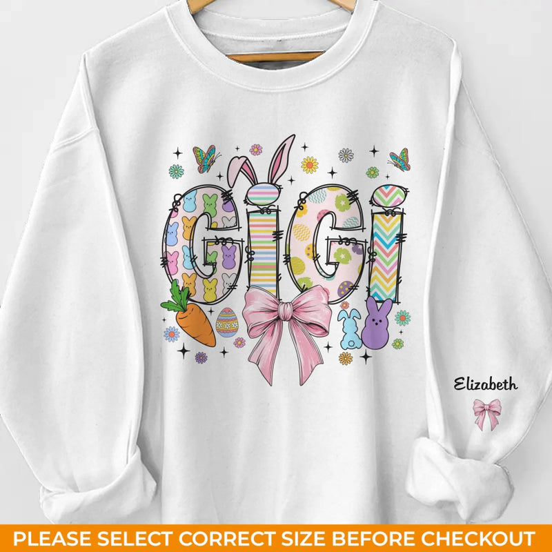 Custom Name Easter Gifts for Girls - Personalized Sweater