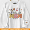 Mom, A Garden Of Love - Family Personalized Custom Unisex Sweatshirt, Hoodie With Design On Sleeve - Mother's Day, Gift For Mom, Grandma
