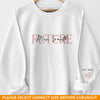 Custom Unisex Sweatshirt, Hoodie With Design On Sleeve - Personalized Gifts For Husband And Wife, Him And Her - You Complete Me
