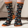 Custom Crew Socks - Personalized Birthday Cycling Gifts For Cyclists, Riders, Biking Lovers - Happiness Is A Bike Ride