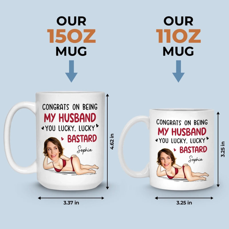 Custom Photo Mug - Personalized Anniversary Wedding Gifts For Husband And Wife, Him And Her - You Me Always Forever