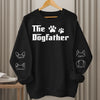 Custom Unisex Sweatshirt, Hoodie With Design On Sleeve -  Personalized Birthday Gifts For Dog Lovers, Dog Dad And Mom - Born To Love Dogs
