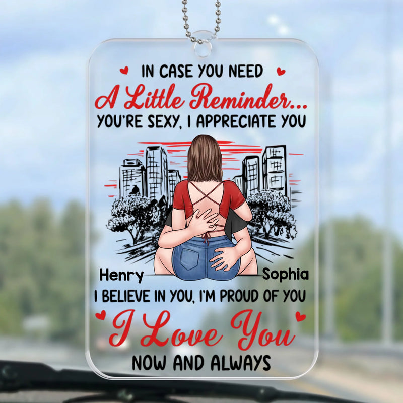 Custom Acrylic Car Ornament - Personalized Anniversary Wedding Gifts For Husband And Wife, Him And Her - Our Story Continues