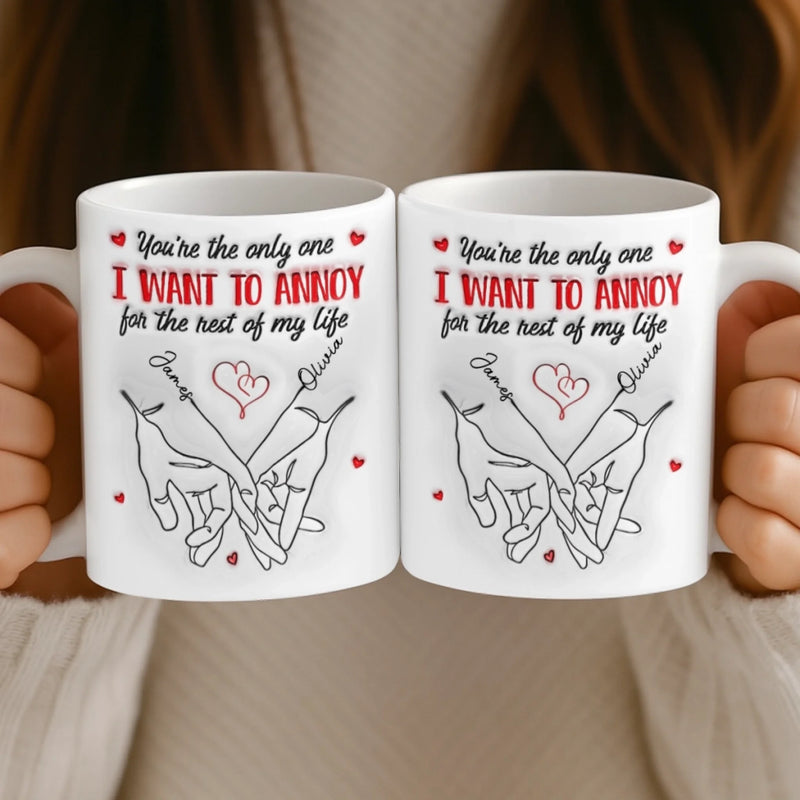 Custom Mug - Personalized Anniversary Wedding Gifts For Husband And Wife, Him And Her - Falling For You Daily