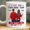 Custom Mug - Personalized Anniversary Wedding Gifts For Husband And Wife, Him And Her - Loving You Comes Easy